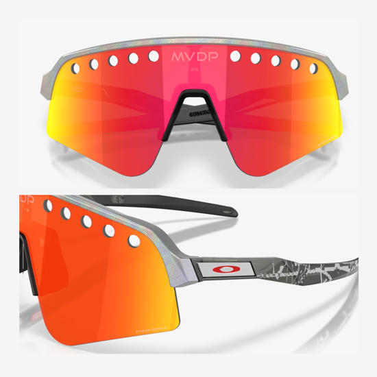 OAKLEY kolesarska očala 9465-39 SUTRO LITE SWEEP MATHIEU VAN DER POEL SIGNATURE SERIES Space Dust Prizm Ruby