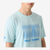 HELLY HANSEN m majica 34419 537 HP RACE GRAPHIC T-SHIRT barely blue