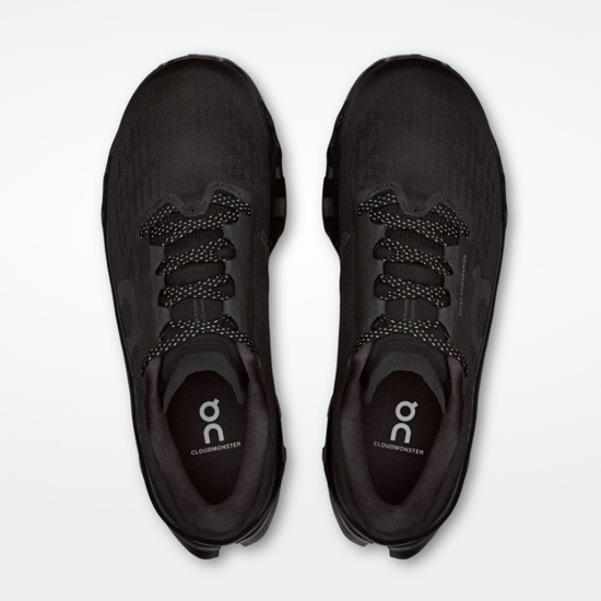 On ž tekaški copati 3WG10831043 CLOUDMONSTER 3 WIDE black black