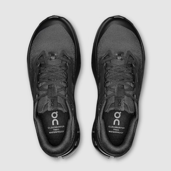 On ž trail copati 3WF30121043 CLOUDSURFER TRAIL 2 WATERPROOF black black
