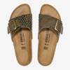 BIRKENSTOCK natikači 1030320 CATALINA -narrow- shiny snake sage