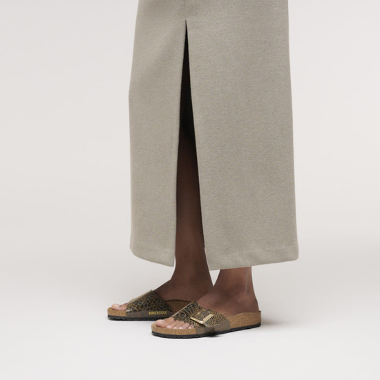 BIRKENSTOCK natikači 1030320 CATALINA -narrow- shiny snake sage
