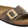 BIRKENSTOCK natikači 1030320 CATALINA -narrow- shiny snake sage