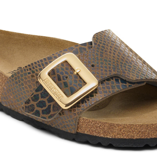 BIRKENSTOCK natikači 1030320 CATALINA -narrow- shiny snake sage