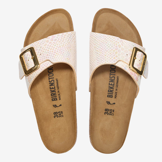 BIRKENSTOCK natikači 1030249 CATALINA - regular - shiny snake cream