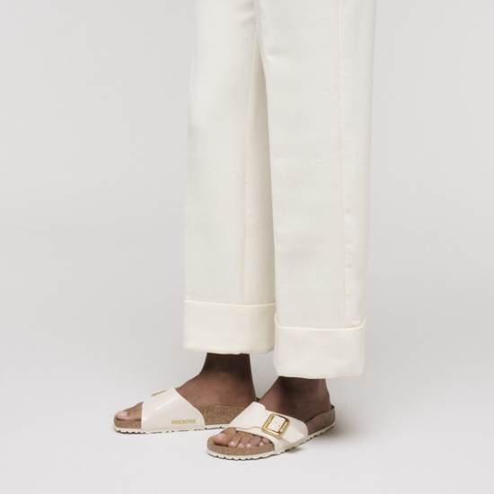 BIRKENSTOCK natikači 1030249 CATALINA - regular - shiny snake cream