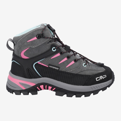 CMP otr pohodni čevlji 3Q19364 02YZ K RIGEL MID WATERPROOF grey acquarius pink fluo