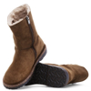 BIRKENSTOCK ž škornji 1030218 UPPSALA ZIP SHEARLING -narrow- dark tea