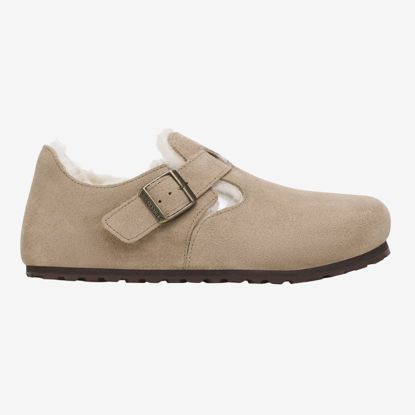 BIRKENSTOCK čevlji 1028470 LONDON SHEARLING -narrow- taupe
