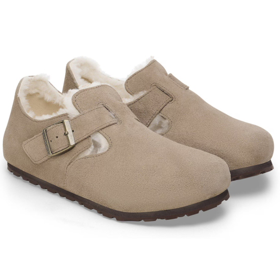 BIRKENSTOCK čevlji 1028470 LONDON SHEARLING -narrow- taupe