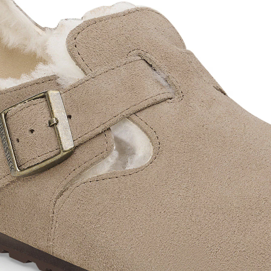 BIRKENSTOCK čevlji 1028470 LONDON SHEARLING -narrow- taupe