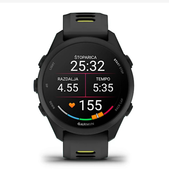 GARMIN športna ura FORERUNNER ® 170 010-03920-00 black with black amp yellow band
