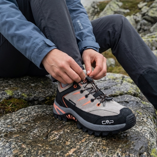 CMP otr pohodni čevlji 3Q18244 23PZ K RIGEL LOW WATERPROOF tortora marigold