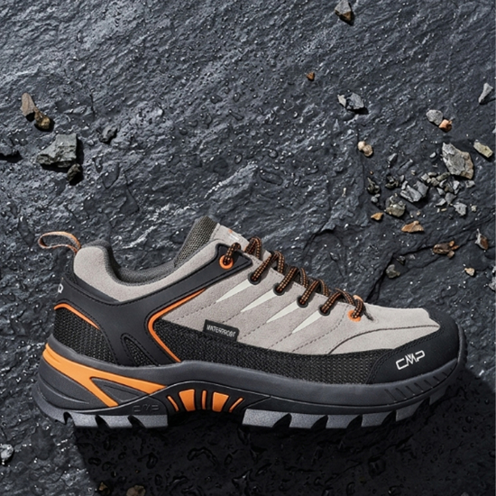 CMP m pohodni čevlji 3Q18247 06PV RIGEL 2.0 LOW WATERPROOF deserto flame
