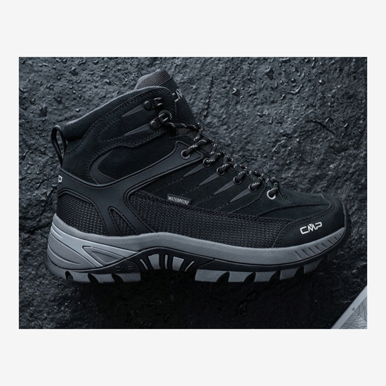 CMP m pohodni čevlji 3Q19367 14UV RIGEL MID 2.0 WATERPROOF nero grey