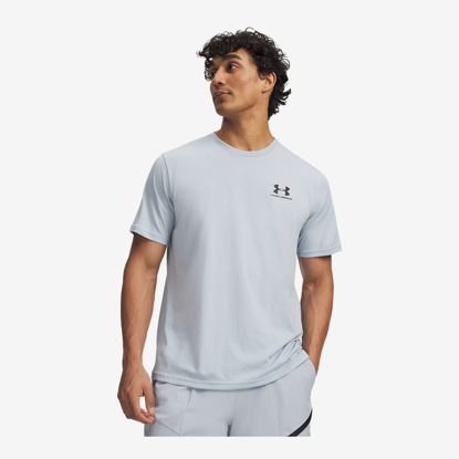 UNDER ARMOUR m majica 1326799-034 UA LEFT CHEST LOGO SHORT SLEEVE blue fog black