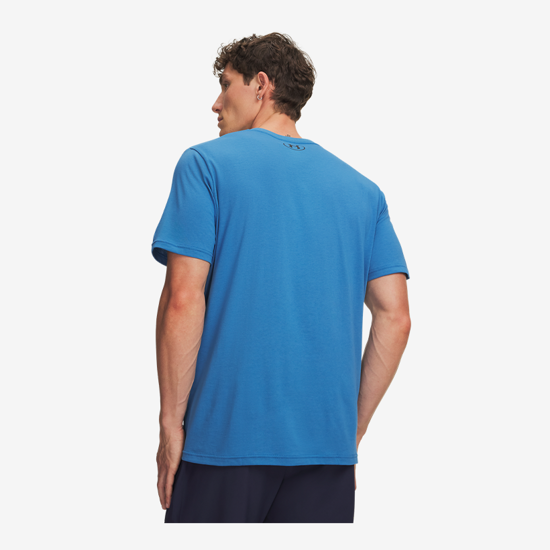 UNDER ARMOUR m majica 326799-430 UA LEFT CHEST LOGO SHORT SLEEVE aegean blue