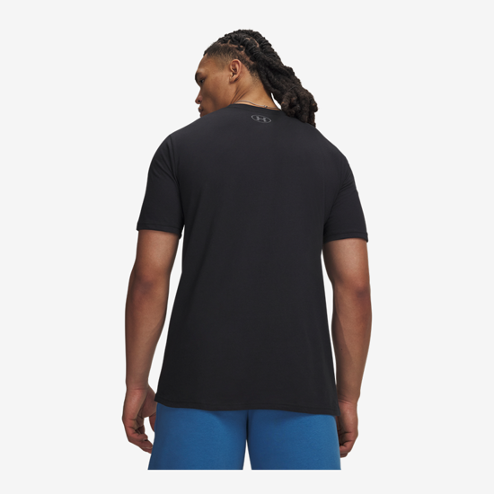 UNDER ARMOUR m majica 6017350-001 UA BOX WORDMARK LABEL SHORT SLEEVE black castlerock