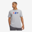 UNDER ARMOUR m majica 6013594-011 UA LOCKERTAG SHORT SLEEVE mod gray light heather white