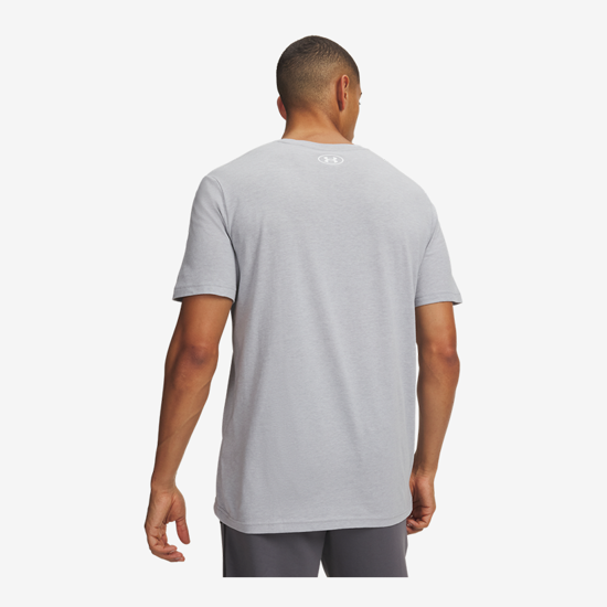 UNDER ARMOUR m majica 6013594-011 UA LOCKERTAG SHORT SLEEVE mod gray light heather white