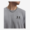 UNDER ARMOUR m majica 1326799-036 UA LEFT CHEST LOGO SHORT SLEEVE steel light heather black
