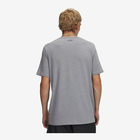 UNDER ARMOUR m majica 1326799-036 UA LEFT CHEST LOGO SHORT SLEEVE steel light heather black