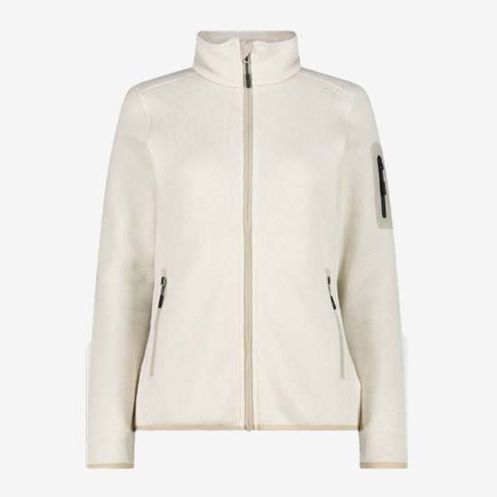 CMP ž jopica 3H14746 03XZ WOMAN JACKET KNITTED bianco gesso darker