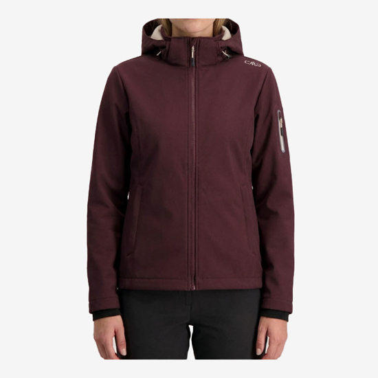 CMP ž softshell  39A5006 C595 MÉLANGE SOFTSHELL JACKET black berry