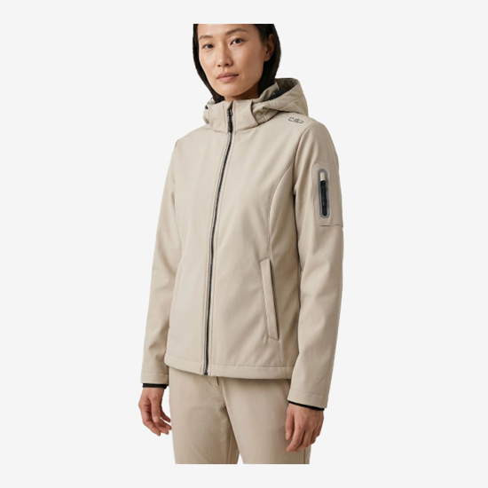CMP ž softshell 39A5006 P220 MÉLANGE SOFTSHELL JACKET kaki