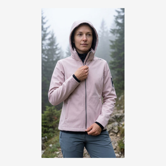 CMP ž softshell 39A5006 B273 MÉLANGE SOFTSHELL JACKET soft pink