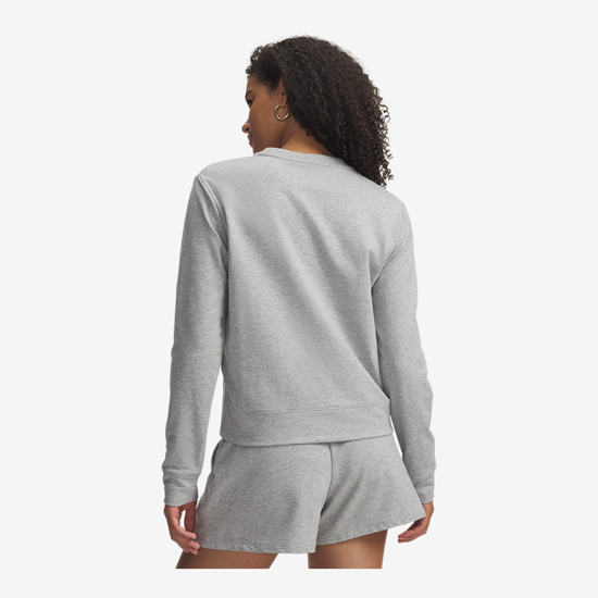 UNDER ARMOUR ž pulover 6011016-011 SPORT TERRY CREW mod gray light heather white