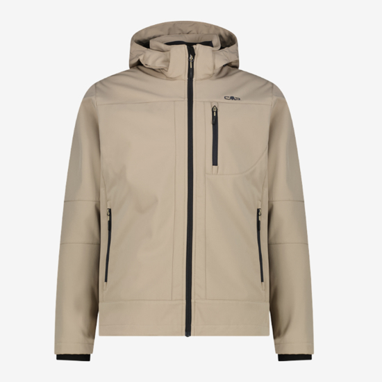 CMP m softshell 3A01787N P719 SOFTSHELL JACKET WITH DETACHABLE HOOD teak