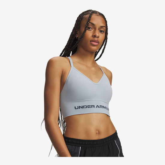 UNDER ARMOUR ž trening top 1384417-034 VANISH SEAMLESS LOW SPORTS BRA blue fog gray