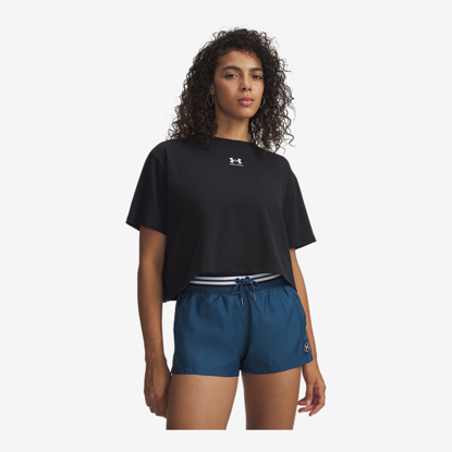 UNDER ARMOUR ž majica 6011064-001 UA RIVAL BOXY T-SHIRT black white