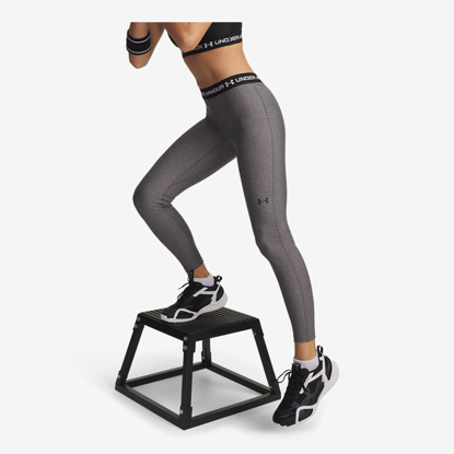 UNDER ARMOUR ž legice 6010002-019 HEATGEAR COMPRESSION LEGGINGS charcoal light heather black