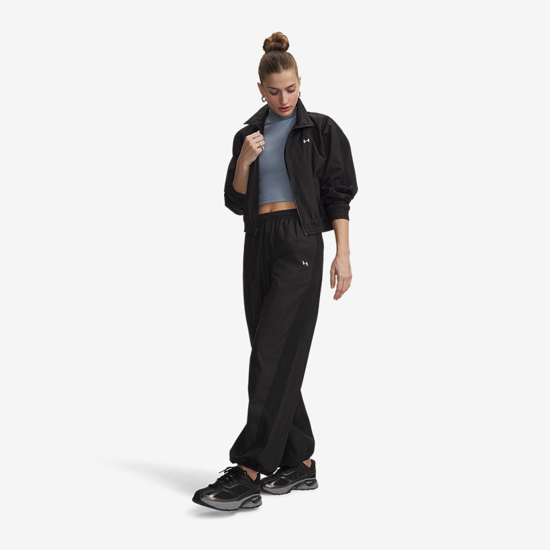 UNDER ARMOUR ž hlače 6013532-008 ICON WOVEN PANTS ulitmate black white