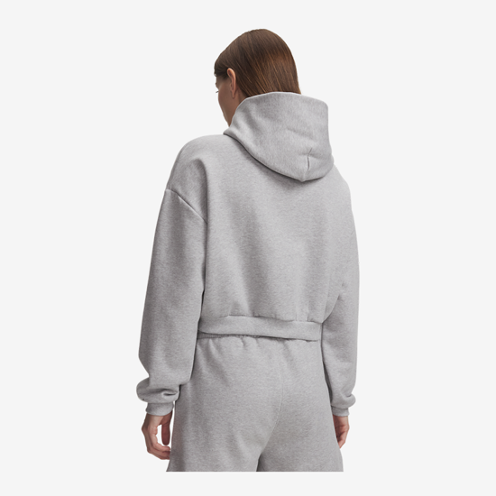 UNDER ARMOUR ž jopica 6013535-011 ICON FLEECE WORDMARK FULL ZIP SWEATSHIRT mod gray